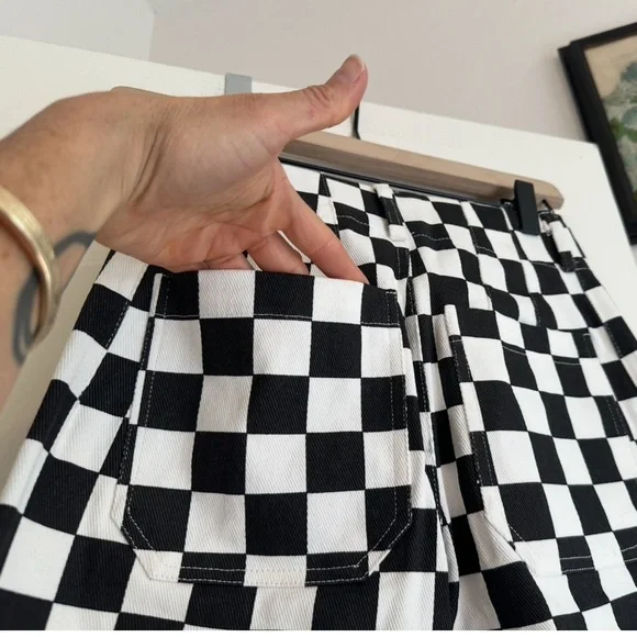 NWT Papermoon Checkered Pants. Size: Small. Excellent condition - Picture 6 of 14